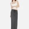 Naida Panel Skirt - Charcoal
