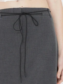 Naida Panel Skirt - Charcoal