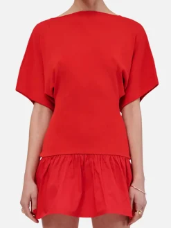 Naples Drop Waist Mini Dress - Red