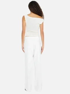 Ninah Drawstring Pant - White