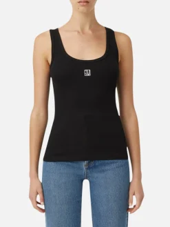 Nora Scoop Neck Tank - Black
