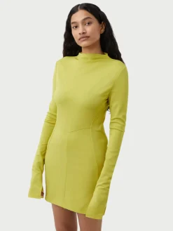 Olea Long Sleeve Dress - Chartreuse
