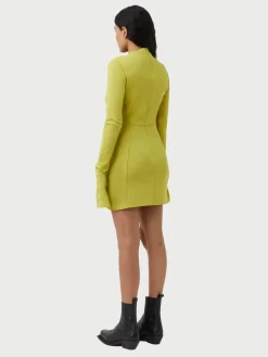 Olea Long Sleeve Dress - Chartreuse
