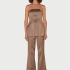 Orsun Strapless Top - Ash Brown