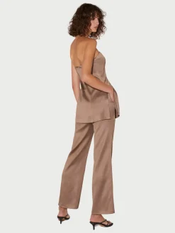 Orsun Strapless Top - Ash Brown