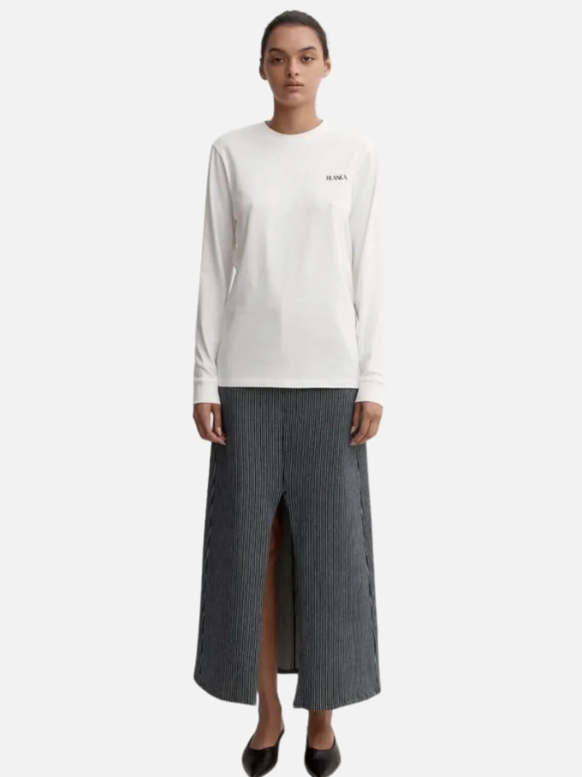 Prawn Cocktail LS Tee - White