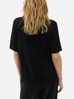 Ribbed T-Shirt - Black