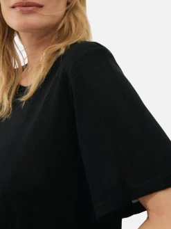 Ribbed T-Shirt - Black