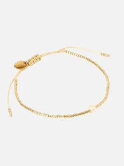 River Bracelet - Gold/Pearl