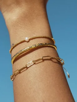 River Bracelet - Gold/Pearl