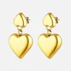 Romee Heart Earrings - Gold