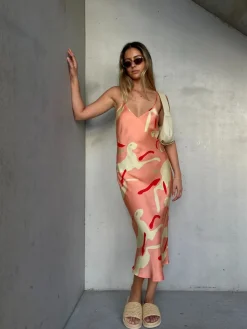 90s Slip Dress - Rabbit Amaranth