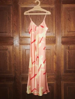 90s Slip Dress - Rabbit Amaranth