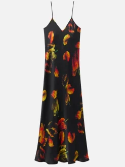 90s Slip Dress - Tulipa Black