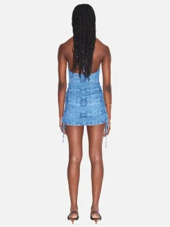 Samantha Mini Dress - Indigo Tie Dye