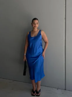 Scoop Neck Dress - Wave