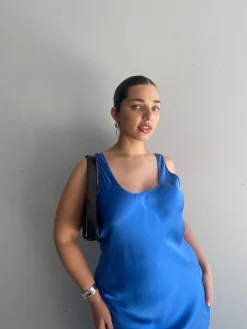 Scoop Neck Dress - Wave