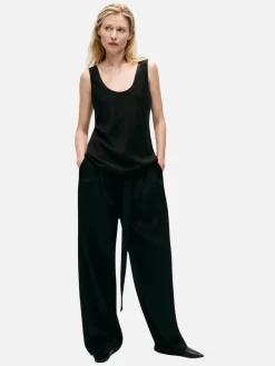 Scoop Neck Tank - Black