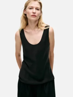 Scoop Neck Tank - Black