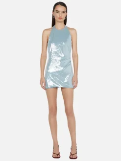 Shilou Halter Dress - Mineral Blue