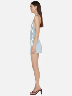 Shilou Halter Dress - Mineral Blue