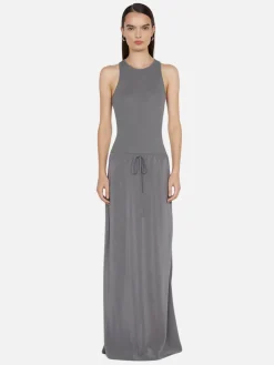 Sola Racer Dress - Charcoal