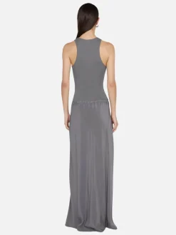 Sola Racer Dress - Charcoal