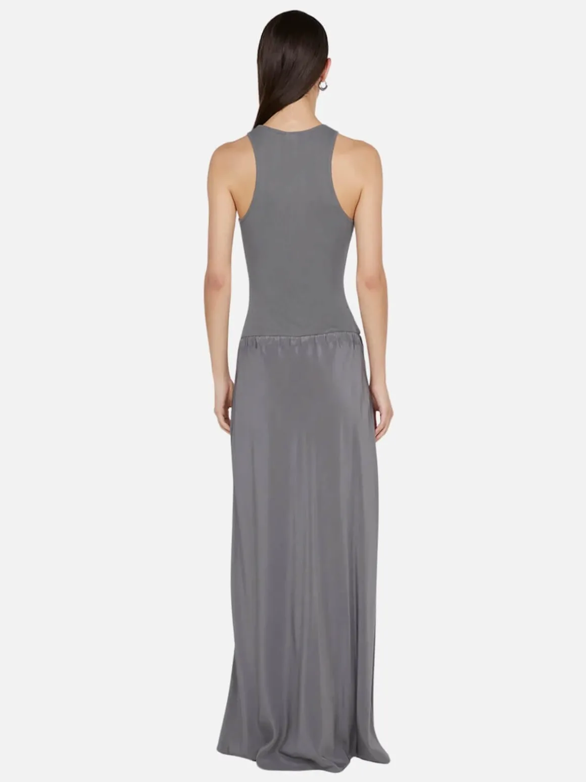 Sola Racer Dress - Charcoal