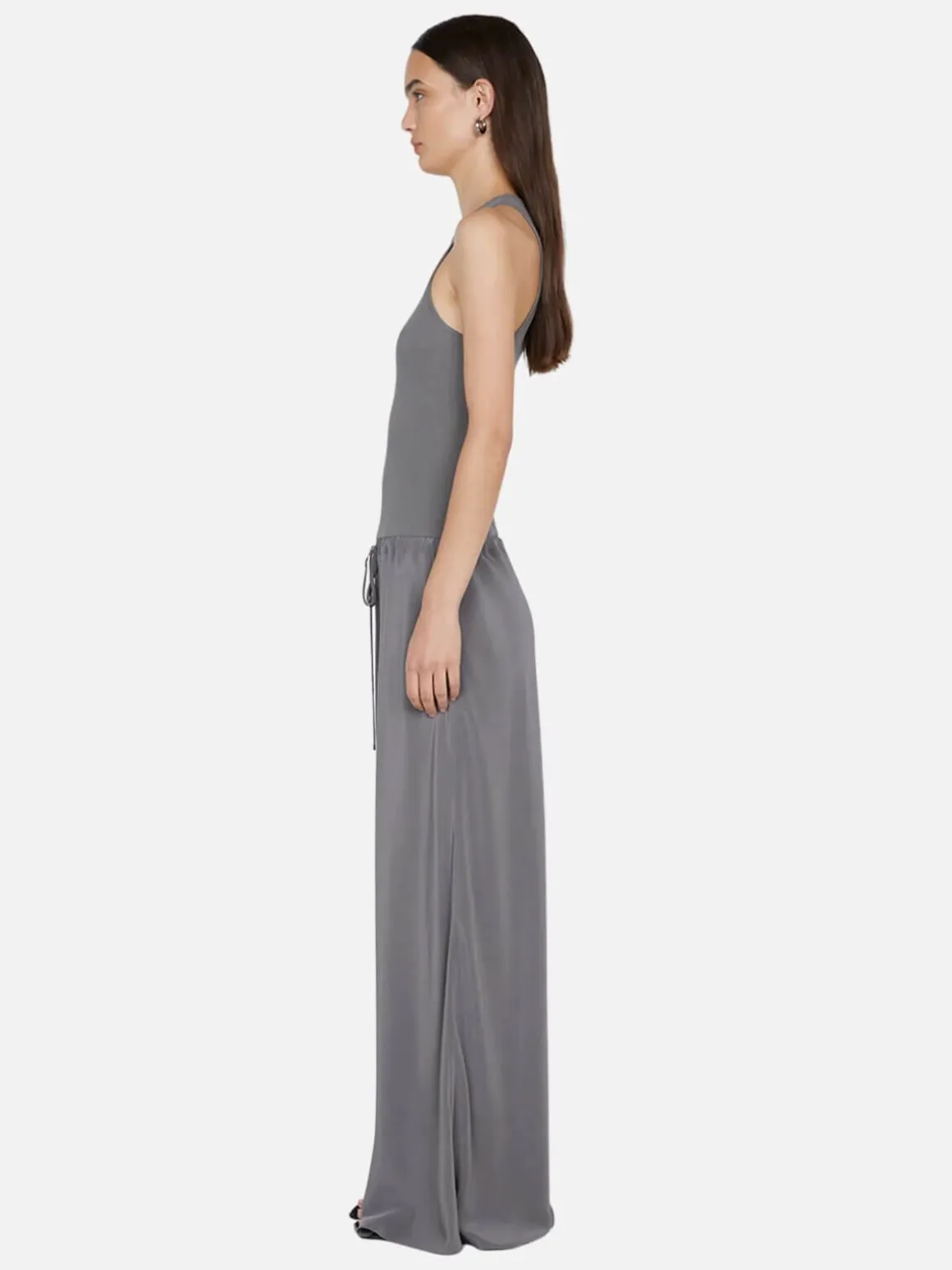 Sola Racer Dress - Charcoal