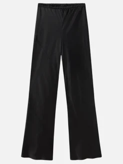 Splice Bias Cut Pants - Black
