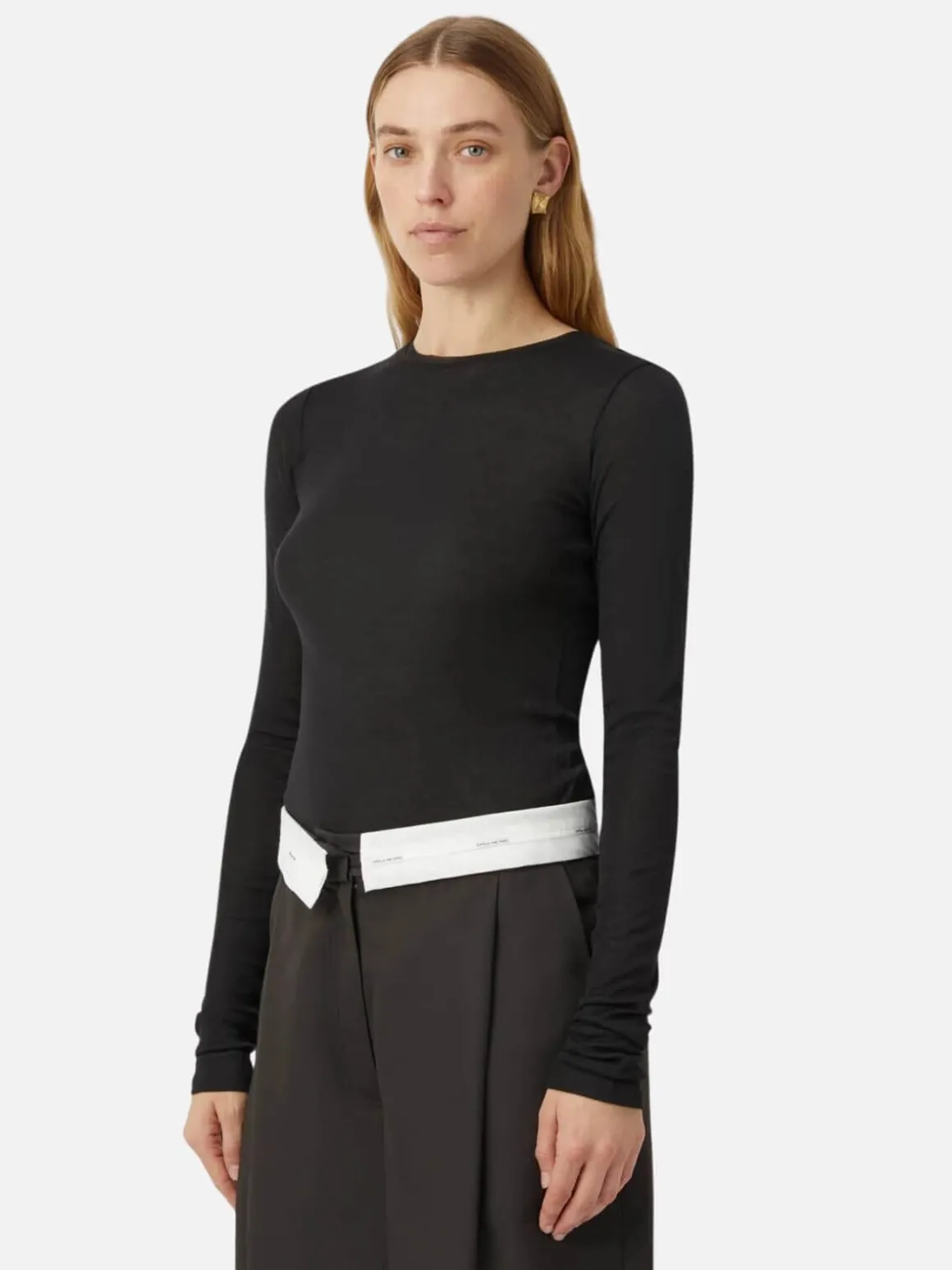 Sunisa Long Sleeve Top - Black