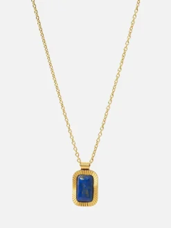 Teo Gold Necklace - Lapis