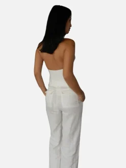 Tully Halter Top - Ivory