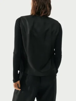 Twill Slouch Vest - Black