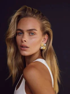 Valentina Earrings - Two-Tone