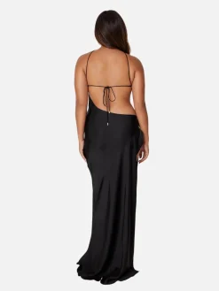 Villa Heart Maxi Dress - Black