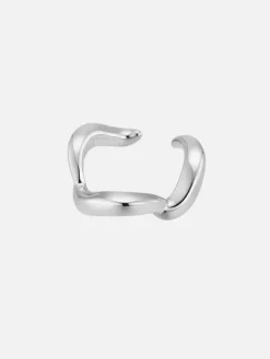 Wave Ear Cuff: Sterling Silver