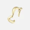 Wave Ring: Brass + 18K Gold
